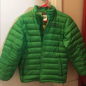 Lime Green Puffy Coat